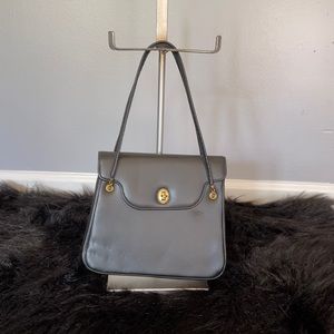 1970s vintage leather purse satin inside